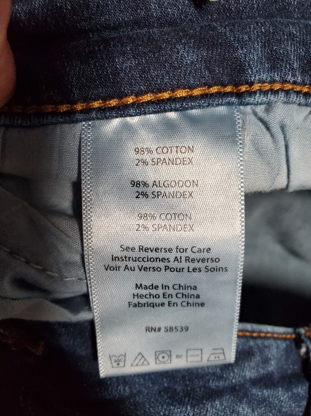 STS Blue Dark Denim Flare Jeans with Gold Stitching Measures 40x29